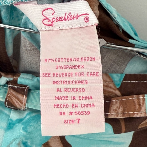 Early 2000s Blue&Brown Belted Skirt - Picture 3 of 3